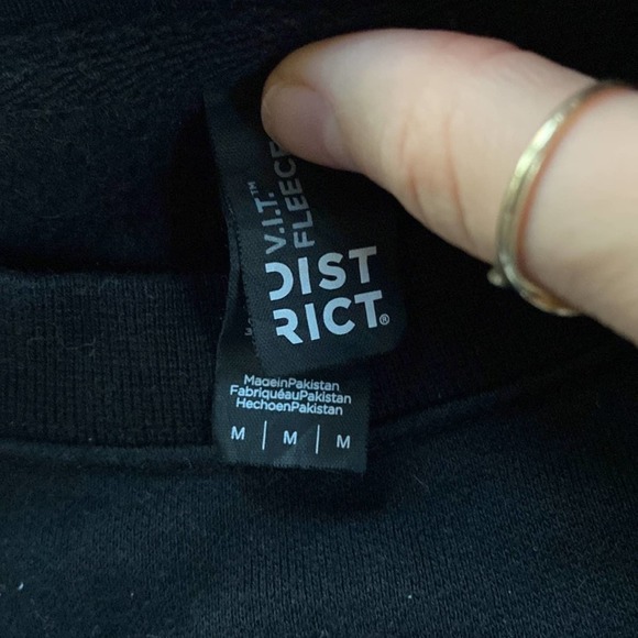 FLY NYON District Black Crewneck Sweatshirt - Picture 3 of 5